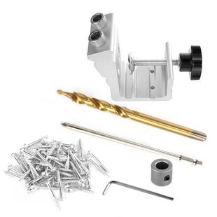 1 Set Woodworking Hole Locator 3 in 1 Wood Dowel Hole Jig Dr