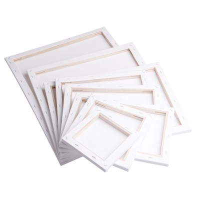 White Blank Square Artist Canvas Wooden Board Frame For Prim