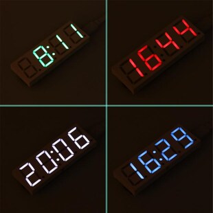 DS3231 Electronic DIY 0.8inch Dot Matrix LED Clock Kit 4 Dig