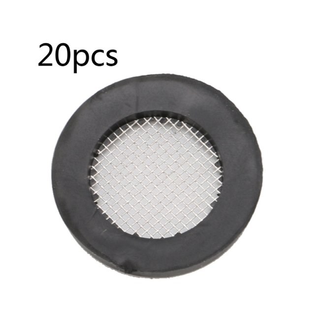 20pcs Seal O-Ring Hose Gasket Flat Rubber Washer Filter Net