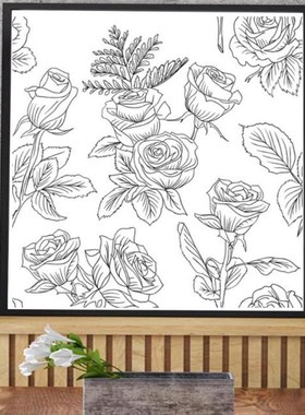 Beautiful Flowers DIY Silicone Clear Stamp Cling Seal Scrapb