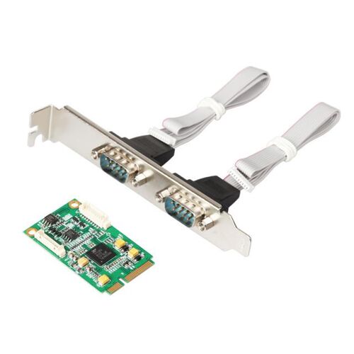 High Speed 2-port RS422 RS485 mini PCI-Express Controller Ca