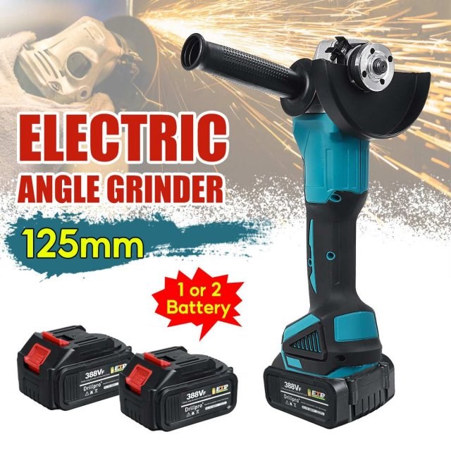 125MM Cordless Angle Grinder Cutting Machine Power Tool 1500