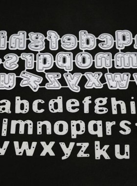 Lowercase Letters Alphabet Metal Cutting Dies Stencil DIY Sc