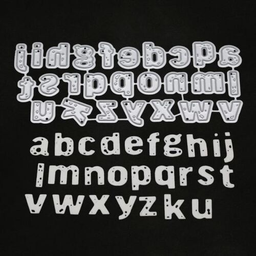 Lowercase Letters Alphabet Metal Cutting Dies Stencil DIY Sc