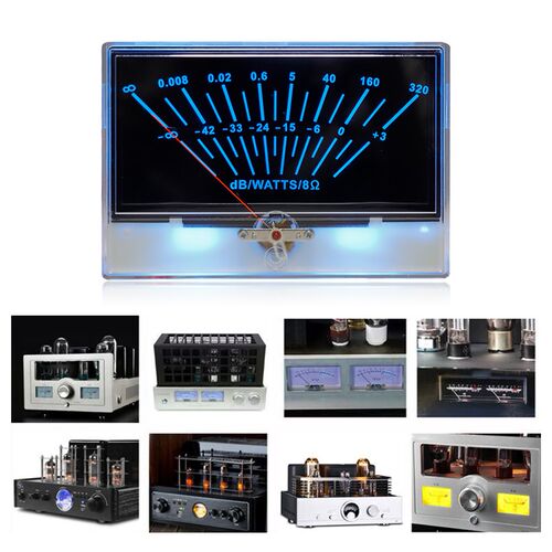 P-134 Pointer VU Meter Head Chassis HIFI Power Amplifier DB