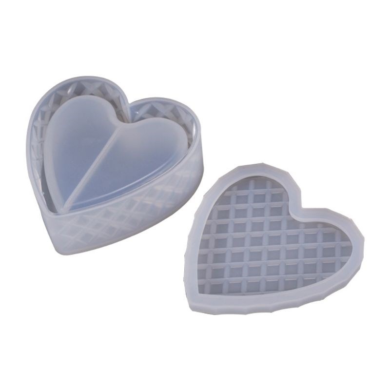 Heart-shaped Cut Section Mold DIY Crystal Epoxy Storage Box