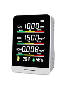 5 in 1 Multifunctional Air Monitor CO2 Meter Digital Detecto