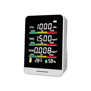 5 in 1 Multifunctional Air Monitor CO2 Meter Digital Detecto