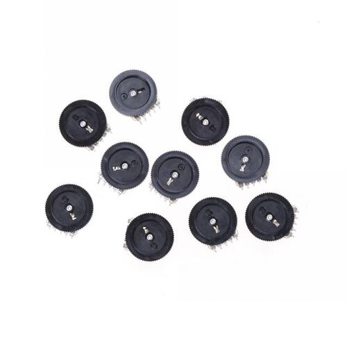 B103 16X2mm 10K Ohm Double Dial Taper Volume Wheel Duplex Po