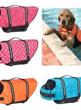 Dog Life Vest Summer Printed Pet Life Jacket Dog Safety Clot