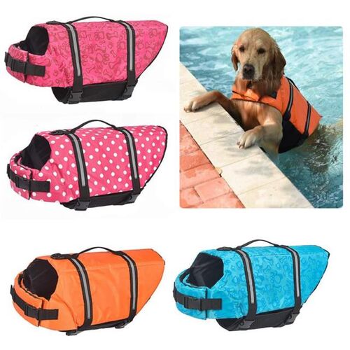 Dog Life Vest Summer Printed Pet Life Jacket Dog Safety Clot