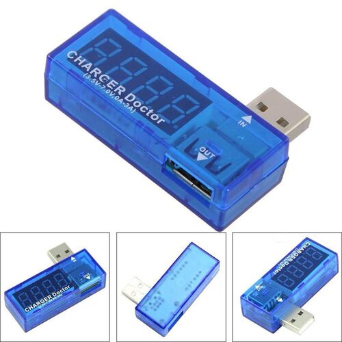 Digital USB Mobile Power charging current voltage Tester Met