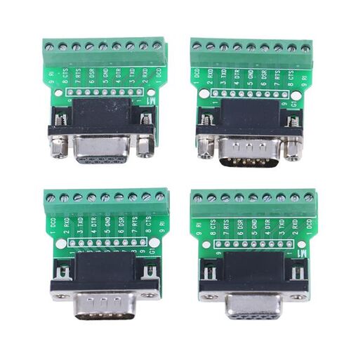 1pc D-SUB 9pin Solderless Connectors DB9 RS232 Serial To Ter