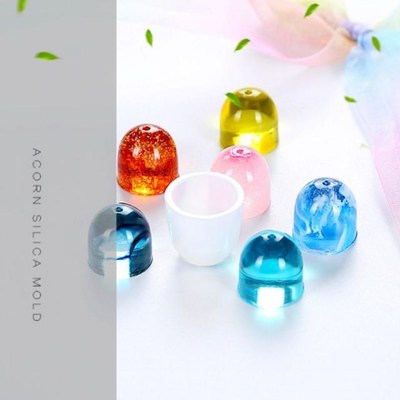 DIY Silicone Mold Pendant Cap Holder Epoxy Resin Jewelry Mak