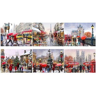 Series Diamond Painting City DIY Landscape Street Full