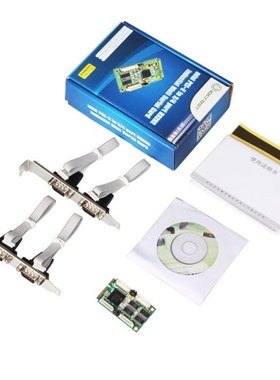 Good Quality Mini PCI-Express to 4-port RS232 DB-9 Pin Indus