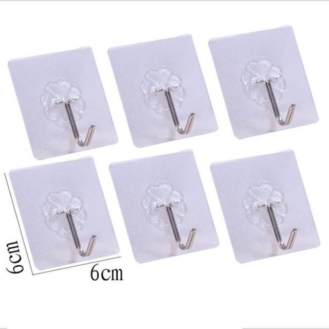 10pcs Stainless steel Wall Strong Suction Cup Hook Hangers V