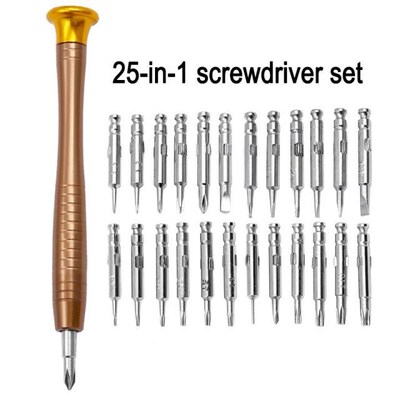 25PC Multi-Function Manual mini screw driver Set Mobile Phon