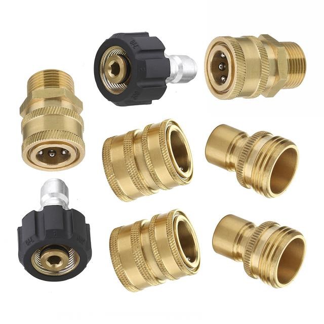 8Pcs High Pressure Cleaning Machine Adapters Tool Kits Profe