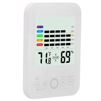 Touch-Screen Thermohygrometer Electronic Digital Wall-Mounte