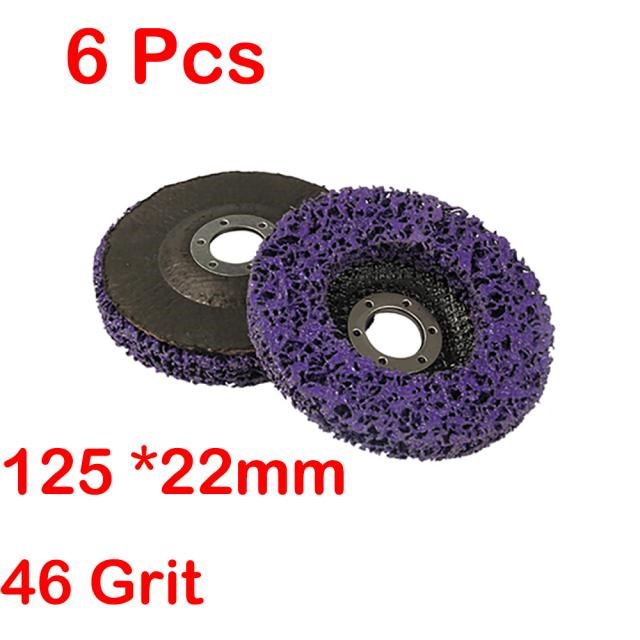 6Pcs/Set 100*16mm/125*22mm/115*22mm Poly Strip Disc Abrasive