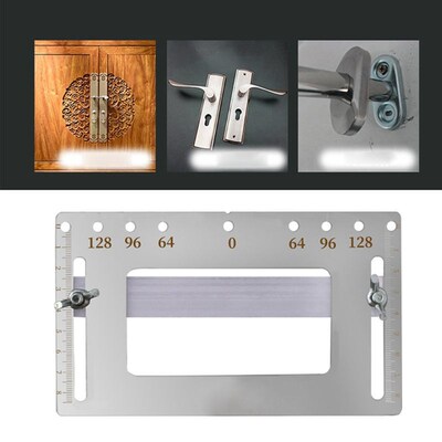 Stainless Steel Door Furniture Handle Punch Locator Template