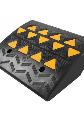 2pcs Heavy Duty Rubber Curb Ramps Driveway Threshold Ramp fo