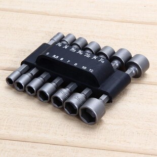 14PC Power Nut Driver Drill Bit Set Metric Socket Wrench Scr