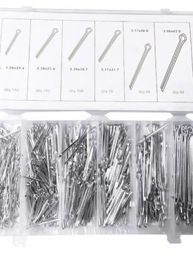 555pcs 1.58*25.4 2.38*25.4 2.38*38.1 3.17*31.7 Cotter Pin Se