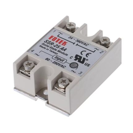 Solid State Relay Module SSR-25 AA 25A 250V 80-250V AC Input