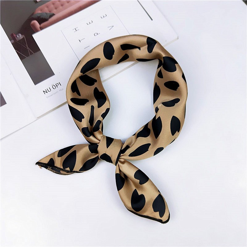 Small Square Satin Scarf Head Neck Scarf Foulard Femme Banda