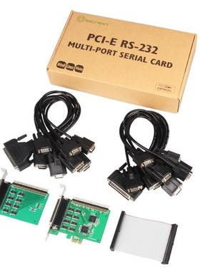 PCI-Express to 16 Port Serial RS232 Expansion Card Two DB62