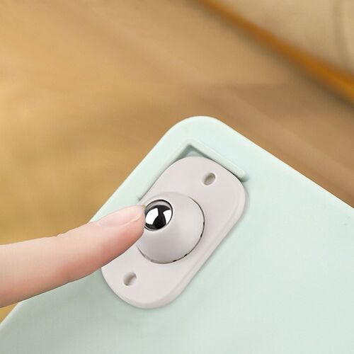 4pcs Storage Box Pulley Self-adhesive Wheels Swivel Casters