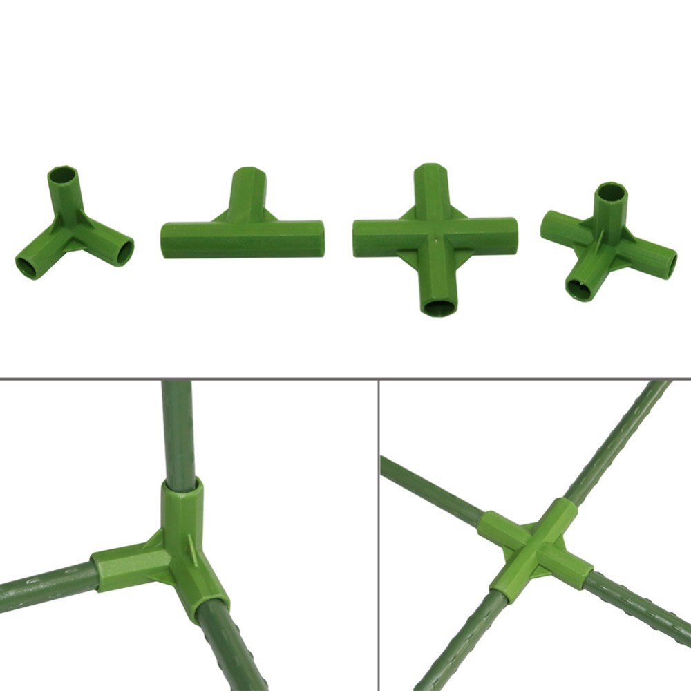Greenhouse Plant Stakes Edging Corner Connectors Vegetable G