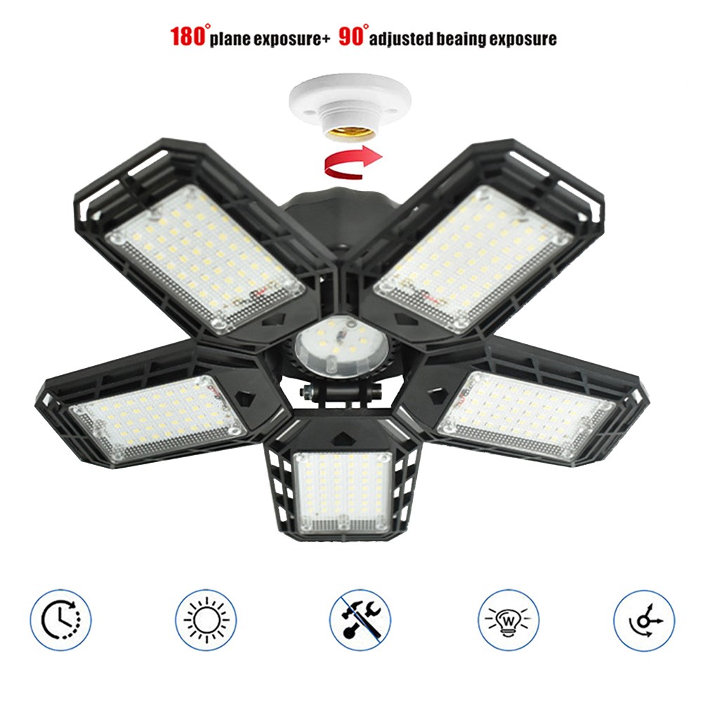 208/135led E27 Lamp Head Deformable Folding Adjustable Ceili