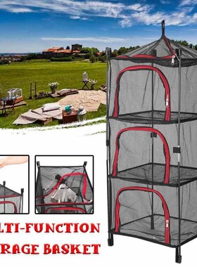 4 Layers Drying Net for Herbs Hanging Basket Folding Dry Rac