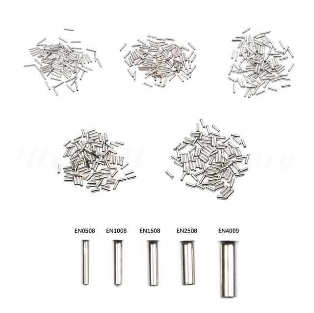 500Pcs/Set Copper Tube-shaped Bare Terminals Wire Copper Cri