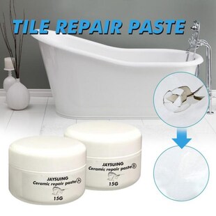2Pcs Ceramic Paste Floor Tile Adhesive Tile Repair Agent Tub
