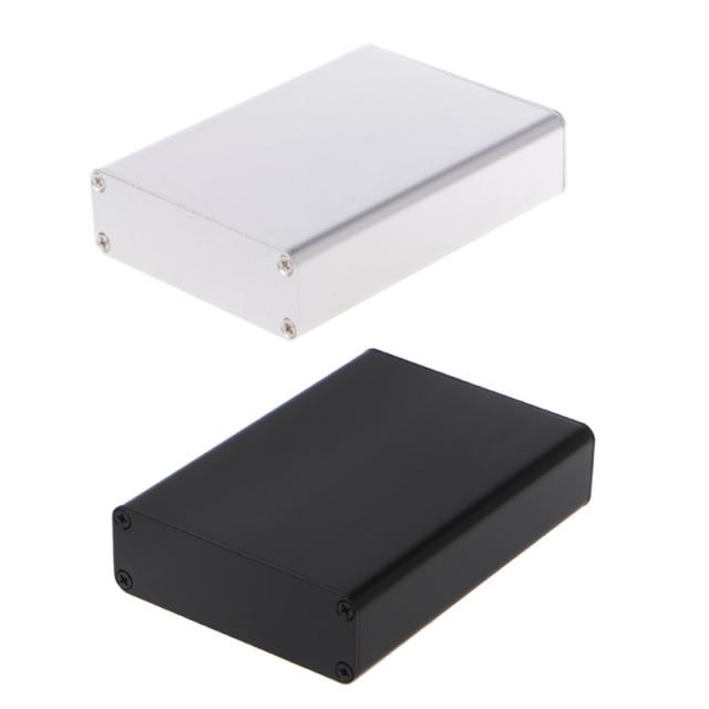 110x84x28mm Black/Silver Aluminum Box Enclosure Case Projec