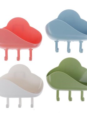 Soap Holder With Hook Cloud Sink Sponge Drain Box Suction Cu