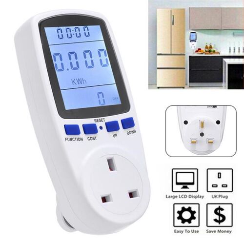 Electricity Power Consumption Digital Meter Energy Plug Sock