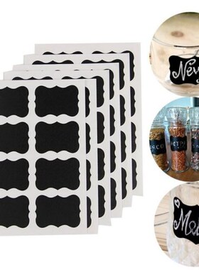 48pcs Spice Sticker Kitchen Label Sticker Waterproof Jar Sti