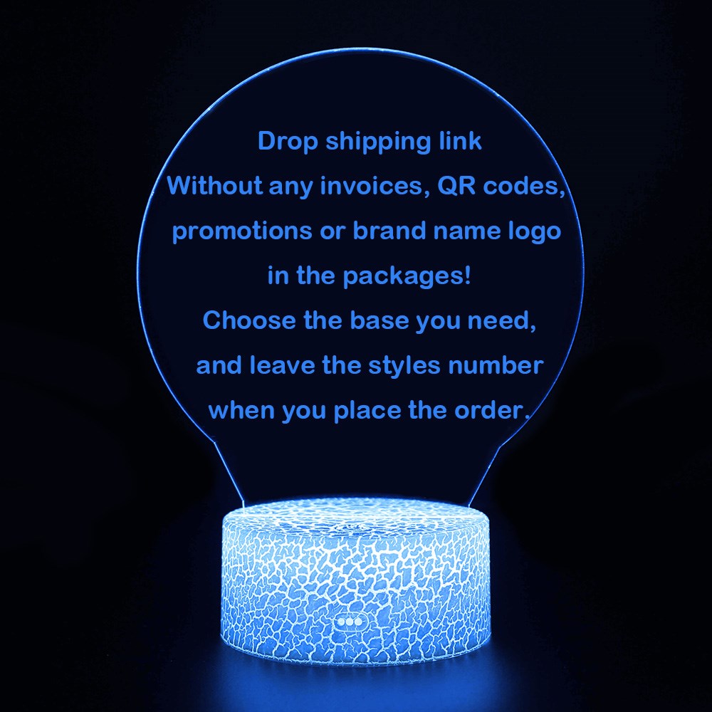 3D illusion Lamp Home&Room Night Lights Touching LED Lampen