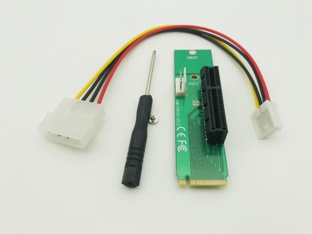 100PCS Male To Female M.2 Riser PCIE to M2 Adapter m.2 NGFF
