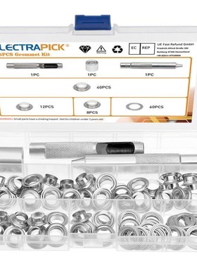 Grommet Kit Eyelet 60 Sets Grommets Eyelets Washers 适用于 T