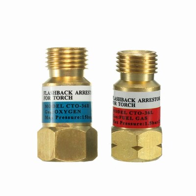Oxygen Acetylene Check Valve Torch End Welding Cutting Adapt