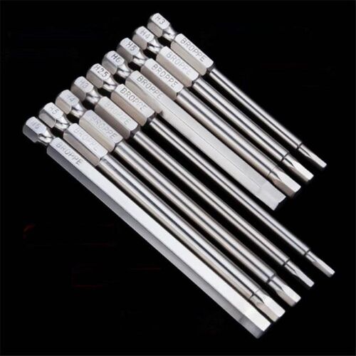 Broppe 8Pcs H1.5-H8 S2 Alloy Steel Magnetic Hexagon Head Scr