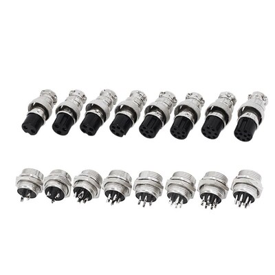 7XEA GX16-2 2/3/4/5/6/7/8/9 Pin Male & Female Circular Aviat