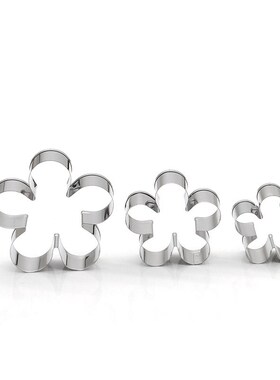 3Pcs Cookie Mold Biscuit Fondant Pastry Cutter Cake Decorati